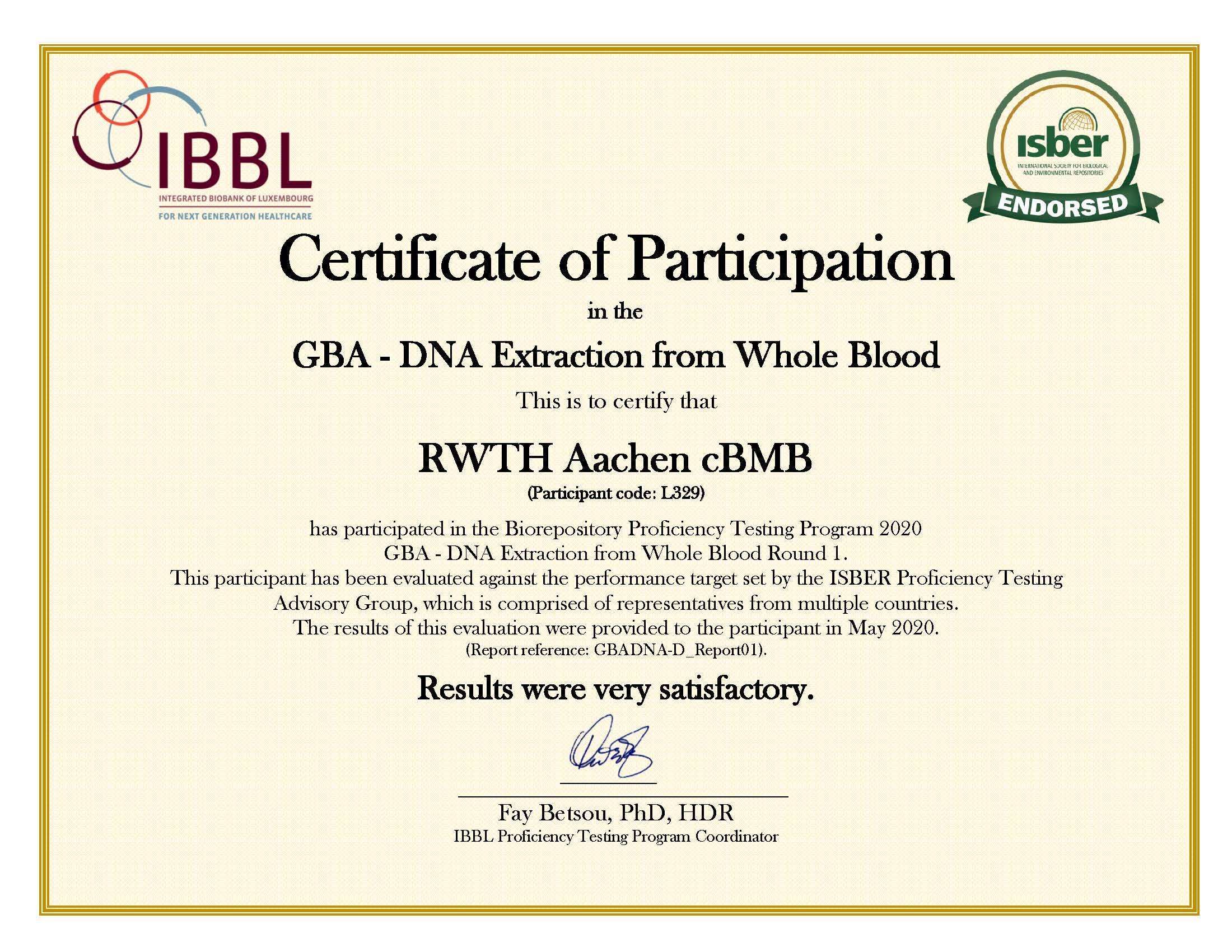 GBADNA-D - L329 - Certificate